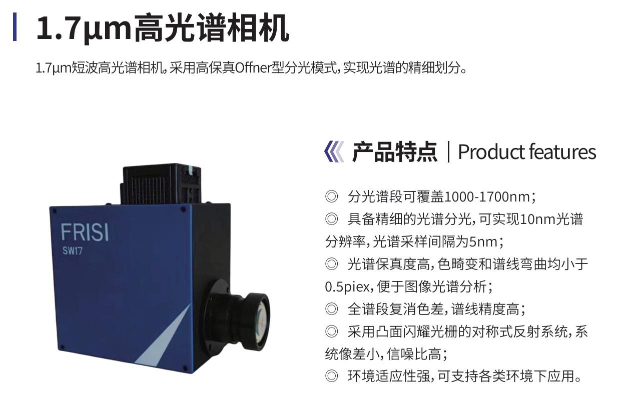 1.7um高光谱相机